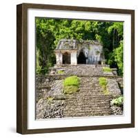 ¡Viva Mexico! Square Collection - Mayan Ruins in Palenque IV-Philippe Hugonnard-Framed Photographic Print