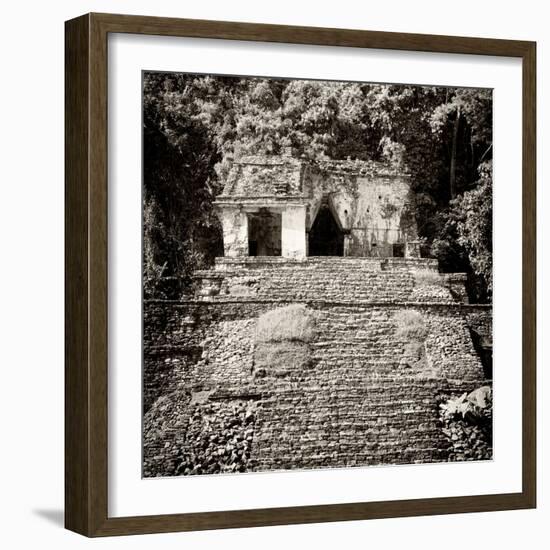 ¡Viva Mexico! Square Collection - Mayan Ruins in Palenque V-Philippe Hugonnard-Framed Photographic Print