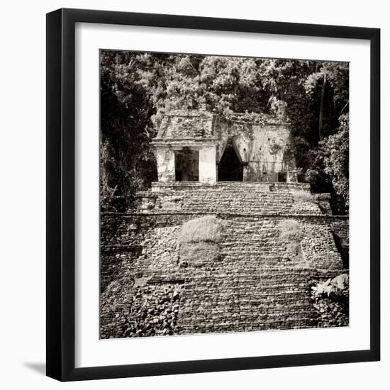 ¡Viva Mexico! Square Collection - Mayan Ruins in Palenque V-Philippe Hugonnard-Framed Photographic Print