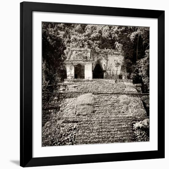 ¡Viva Mexico! Square Collection - Mayan Ruins in Palenque V-Philippe Hugonnard-Framed Photographic Print