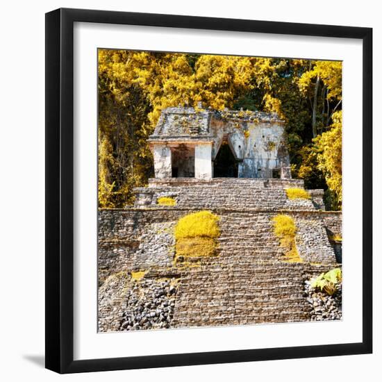 ¡Viva Mexico! Square Collection - Mayan Ruins in Palenque VI-Philippe Hugonnard-Framed Photographic Print
