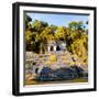 ¡Viva Mexico! Square Collection - Mayan Ruins in Palenque with Fall Colors-Philippe Hugonnard-Framed Photographic Print