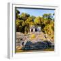 ¡Viva Mexico! Square Collection - Mayan Ruins in Palenque with Fall Colors-Philippe Hugonnard-Framed Photographic Print
