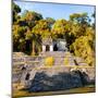 ¡Viva Mexico! Square Collection - Mayan Ruins in Palenque with Fall Colors-Philippe Hugonnard-Mounted Photographic Print