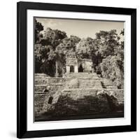 ¡Viva Mexico! Square Collection - Mayan Ruins in Palenque-Philippe Hugonnard-Framed Photographic Print