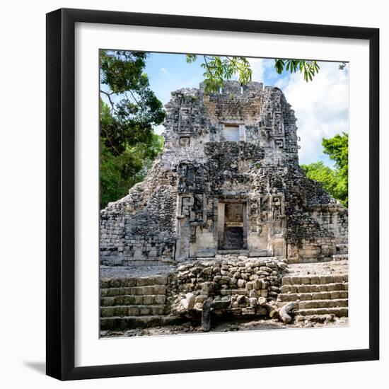 ¡Viva Mexico! Square Collection - Mayan Ruins of Campeche-Philippe Hugonnard-Framed Photographic Print