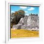 ¡Viva Mexico! Square Collection - Mayan Ruins with Fall Colors - Edzna II-Philippe Hugonnard-Framed Photographic Print