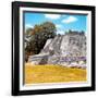 ¡Viva Mexico! Square Collection - Mayan Ruins with Fall Colors - Edzna II-Philippe Hugonnard-Framed Photographic Print