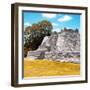 ¡Viva Mexico! Square Collection - Mayan Ruins with Fall Colors - Edzna II-Philippe Hugonnard-Framed Photographic Print