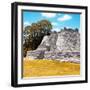 ¡Viva Mexico! Square Collection - Mayan Ruins with Fall Colors - Edzna II-Philippe Hugonnard-Framed Photographic Print