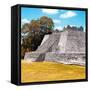 ¡Viva Mexico! Square Collection - Mayan Ruins with Fall Colors - Edzna II-Philippe Hugonnard-Framed Stretched Canvas