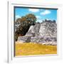 ¡Viva Mexico! Square Collection - Mayan Ruins with Fall Colors - Edzna II-Philippe Hugonnard-Framed Photographic Print