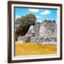 ¡Viva Mexico! Square Collection - Mayan Ruins with Fall Colors - Edzna II-Philippe Hugonnard-Framed Photographic Print