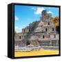 ¡Viva Mexico! Square Collection - Mayan Ruins with Fall Colors - Edzna III-Philippe Hugonnard-Framed Stretched Canvas