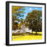 ¡Viva Mexico! Square Collection - Mayan Ruins with Fall Colors - Edzna-Philippe Hugonnard-Framed Photographic Print