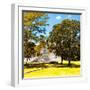 ¡Viva Mexico! Square Collection - Mayan Ruins with Fall Colors - Edzna-Philippe Hugonnard-Framed Photographic Print