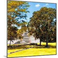 ¡Viva Mexico! Square Collection - Mayan Ruins with Fall Colors - Edzna-Philippe Hugonnard-Mounted Photographic Print