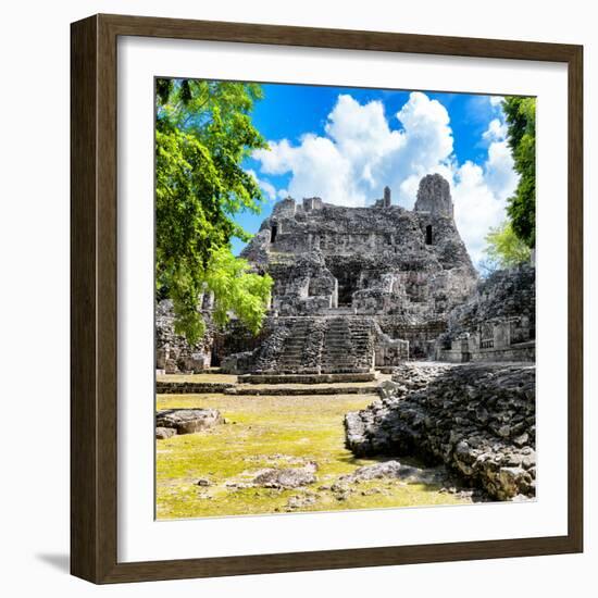 ¡Viva Mexico! Square Collection - Mayan Ruins-Philippe Hugonnard-Framed Photographic Print