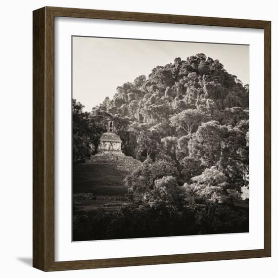 ¡Viva Mexico! Square Collection - Mayan Temple at Sunrise I-Philippe Hugonnard-Framed Photographic Print