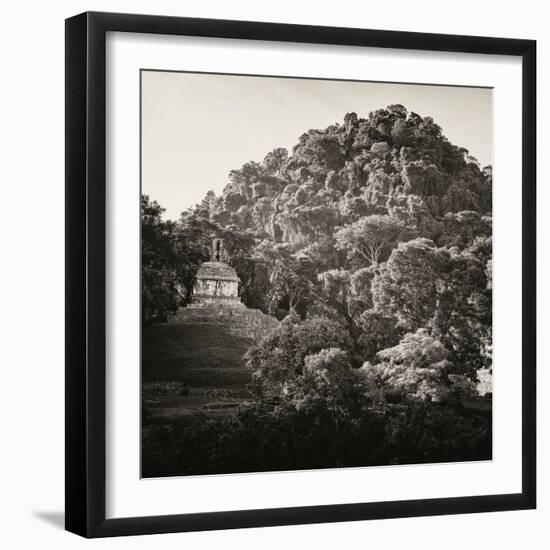 ¡Viva Mexico! Square Collection - Mayan Temple at Sunrise I-Philippe Hugonnard-Framed Photographic Print