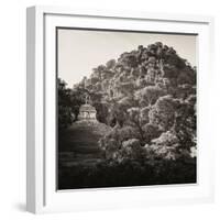 ¡Viva Mexico! Square Collection - Mayan Temple at Sunrise I-Philippe Hugonnard-Framed Photographic Print