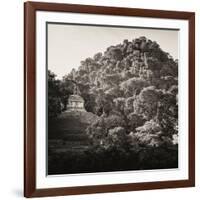 ¡Viva Mexico! Square Collection - Mayan Temple at Sunrise I-Philippe Hugonnard-Framed Photographic Print