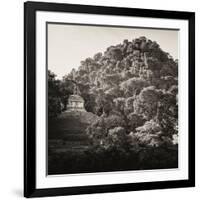 ¡Viva Mexico! Square Collection - Mayan Temple at Sunrise I-Philippe Hugonnard-Framed Photographic Print