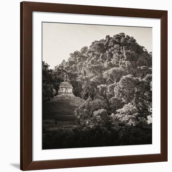 ¡Viva Mexico! Square Collection - Mayan Temple at Sunrise I-Philippe Hugonnard-Framed Photographic Print