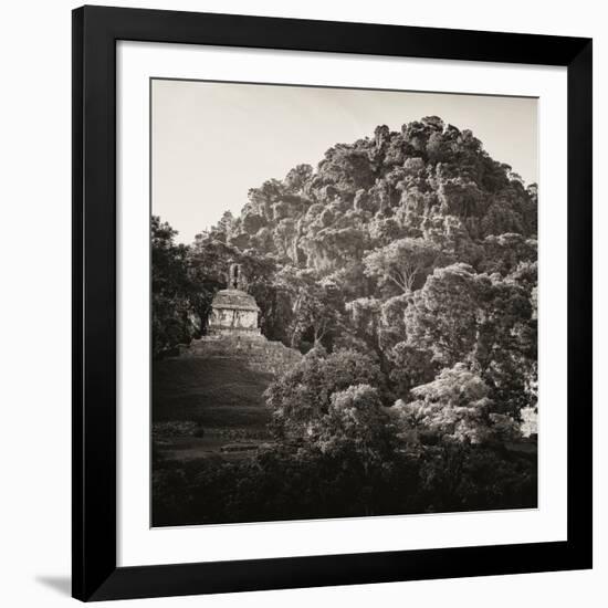 ¡Viva Mexico! Square Collection - Mayan Temple at Sunrise I-Philippe Hugonnard-Framed Photographic Print