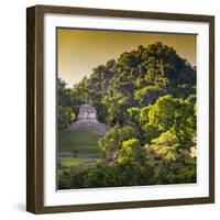 ¡Viva Mexico! Square Collection - Mayan Temple at Sunrise III-Philippe Hugonnard-Framed Photographic Print