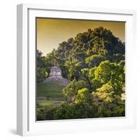 ¡Viva Mexico! Square Collection - Mayan Temple at Sunrise III-Philippe Hugonnard-Framed Photographic Print