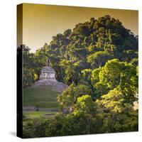 ¡Viva Mexico! Square Collection - Mayan Temple at Sunrise III-Philippe Hugonnard-Stretched Canvas