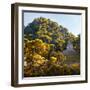 ¡Viva Mexico! Square Collection - Mayan Temple at Sunrise with Fall Colors-Philippe Hugonnard-Framed Photographic Print