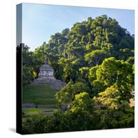 ¡Viva Mexico! Square Collection - Mayan Temple at Sunrise-Philippe Hugonnard-Stretched Canvas