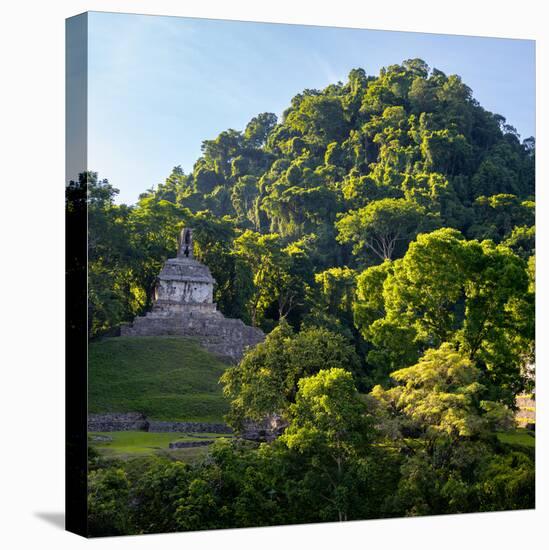 ¡Viva Mexico! Square Collection - Mayan Temple at Sunrise-Philippe Hugonnard-Stretched Canvas