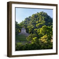 ¡Viva Mexico! Square Collection - Mayan Temple at Sunrise-Philippe Hugonnard-Framed Photographic Print