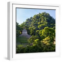 ¡Viva Mexico! Square Collection - Mayan Temple at Sunrise-Philippe Hugonnard-Framed Photographic Print