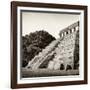 ¡Viva Mexico! Square Collection - Mayan Temple of Inscriptions in Palenque I-Philippe Hugonnard-Framed Photographic Print