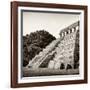 ¡Viva Mexico! Square Collection - Mayan Temple of Inscriptions in Palenque I-Philippe Hugonnard-Framed Photographic Print