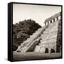 ¡Viva Mexico! Square Collection - Mayan Temple of Inscriptions in Palenque I-Philippe Hugonnard-Framed Stretched Canvas