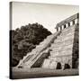 ¡Viva Mexico! Square Collection - Mayan Temple of Inscriptions in Palenque I-Philippe Hugonnard-Stretched Canvas