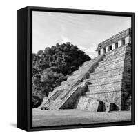 ¡Viva Mexico! Square Collection - Mayan Temple of Inscriptions in Palenque III-Philippe Hugonnard-Framed Stretched Canvas