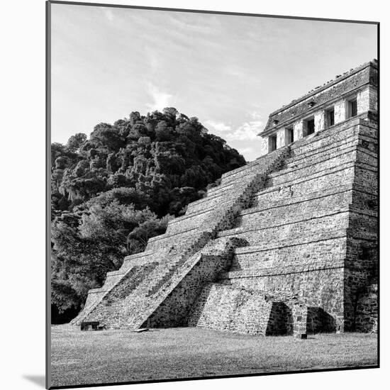 ¡Viva Mexico! Square Collection - Mayan Temple of Inscriptions in Palenque III-Philippe Hugonnard-Mounted Photographic Print