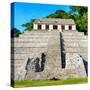 ¡Viva Mexico! Square Collection - Mayan Temple of Inscriptions in Palenque IV-Philippe Hugonnard-Stretched Canvas