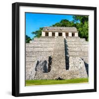 ¡Viva Mexico! Square Collection - Mayan Temple of Inscriptions in Palenque IV-Philippe Hugonnard-Framed Photographic Print