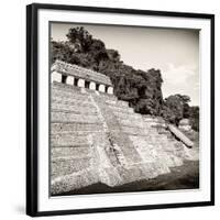 ¡Viva Mexico! Square Collection - Mayan Temple of Inscriptions in Palenque IX-Philippe Hugonnard-Framed Photographic Print