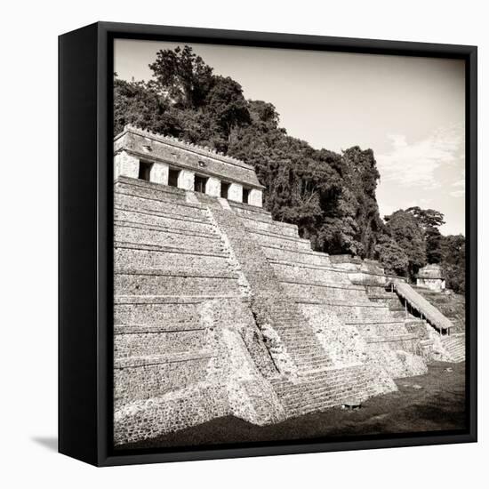 ¡Viva Mexico! Square Collection - Mayan Temple of Inscriptions in Palenque IX-Philippe Hugonnard-Framed Stretched Canvas