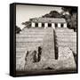 ¡Viva Mexico! Square Collection - Mayan Temple of Inscriptions in Palenque V-Philippe Hugonnard-Framed Stretched Canvas