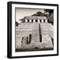 ¡Viva Mexico! Square Collection - Mayan Temple of Inscriptions in Palenque V-Philippe Hugonnard-Framed Photographic Print