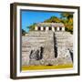 ¡Viva Mexico! Square Collection - Mayan Temple of Inscriptions in Palenque VI-Philippe Hugonnard-Framed Photographic Print